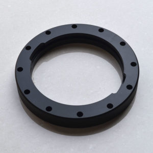 Fume cabinet glove port collar