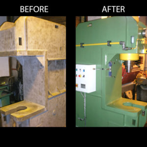 Hydraulic press reconditioned for TATA Steel